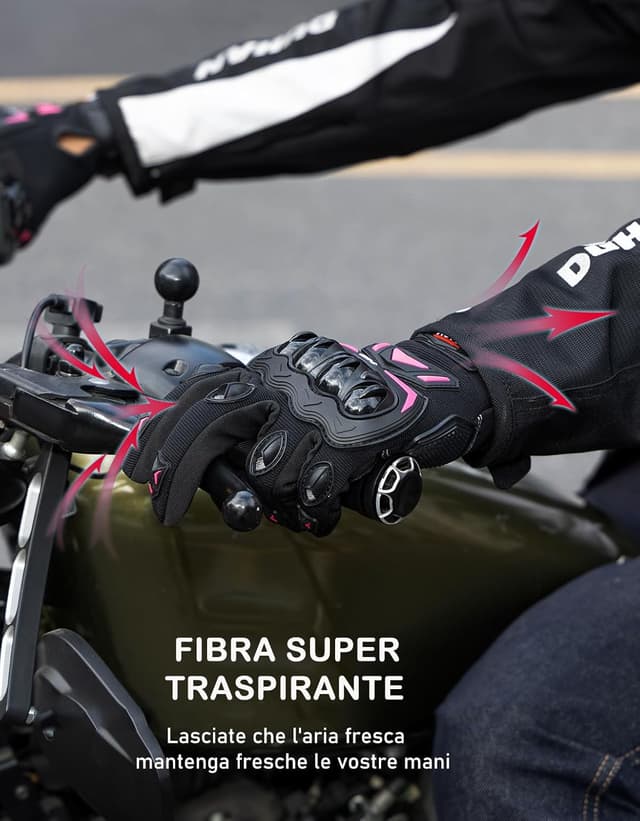 Thumbnail 4 de KEMIMOTO Guanti Moto Estivi con protezione nocche