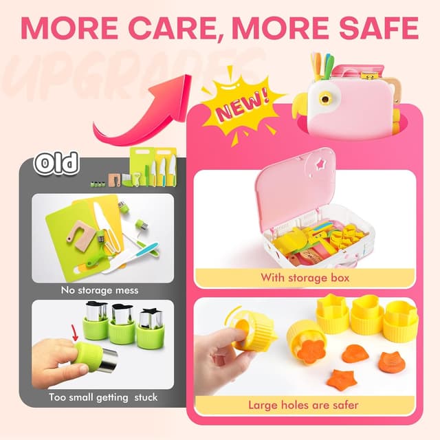 Detalle de Yeeammk 13-piece toddler knife set for play 🍽