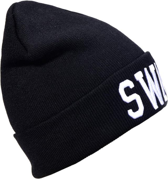 Detalle 1 de DonDon beanie uomo invernale nero Statement