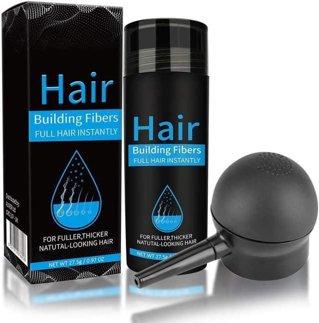 Detalle de NUEDSFXO Fibre per Capelli alla Cheratina con Applicatore – Polvere correttiva marrone medio