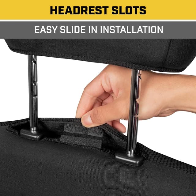 Thumbnail 4 de Cat MeshFlex Universal Front Seat Covers (Set of 2) with Breathable Mesh Back – Black