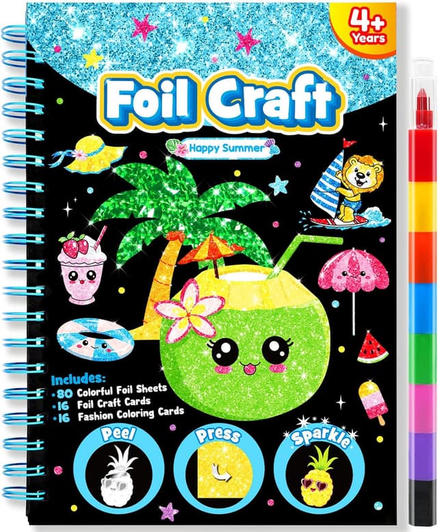 Detalle de LIKYMO foil art kit for kids 4–9