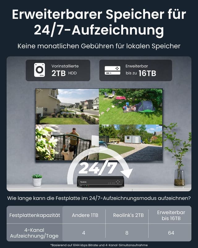 Thumbnail 5 de Reolink RLK8-1200V4 12MP PoE Überwachungset