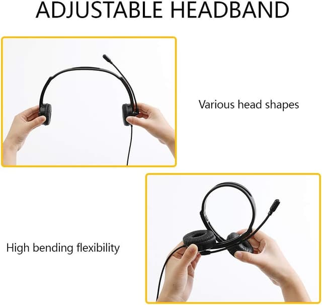 Thumbnail 5 de USB Headset with Microphone Noise Cancelling