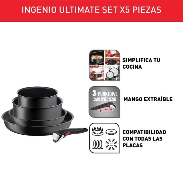 Thumbnail 1 de Tefal Ingenio Ultimate set de 5 piezas