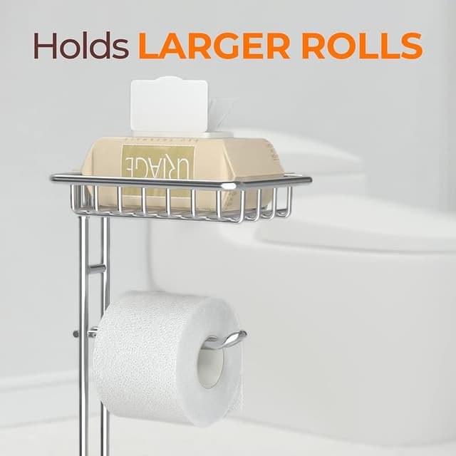 Thumbnail 5 de TreeLen Portarrollos Independiente con estante para móvil