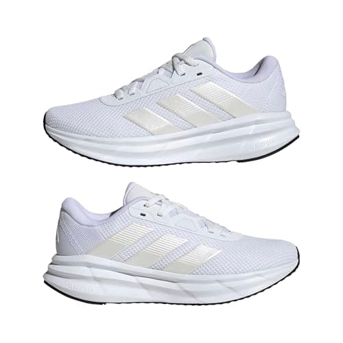 Detalle de adidas Galaxy 7 para mujer (Cloud White/Zero Metalic/Core Black) – Zapatillas de running con mediasuela Cloudfoam