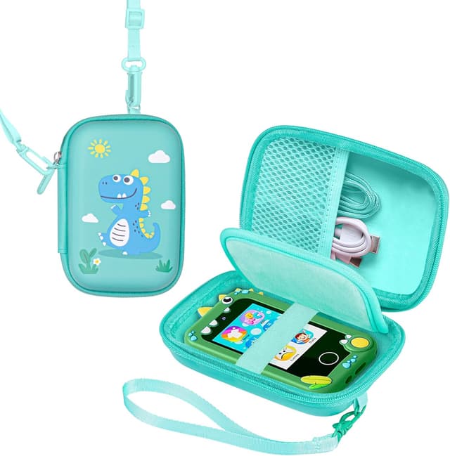 Detalle de Leayjeen Kids Smart Phone Bag (EVA) with Strap and Handle – Green (Bag Only)