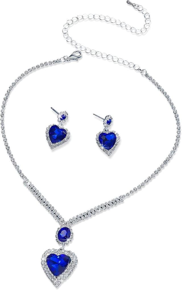 Detalle de LjFrexia Hochzeit Schmuckset mit Herz