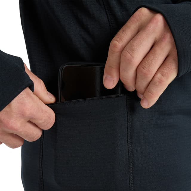 Detalle de Quiksilver Steep Point: forro polar de hombre con Warmflight y cremaller a