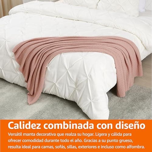 Thumbnail 6 de Amazon Basics couverture tricotée 127 x 152 cm 🛋