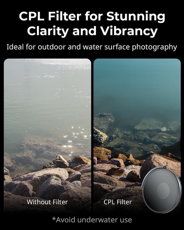 Thumbnail 6 de SMALLRIG CPL VND 3-5 Filter für GoPro