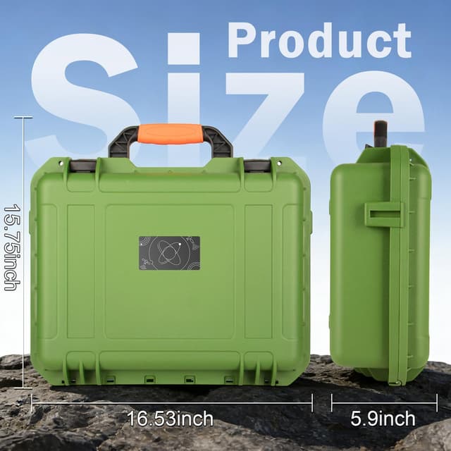 Detalle de MONOJOY IP67 Waterproof Hard Carrying Case for Starlink Mini (Starlink Mini Case with Precision-Cut Foam)