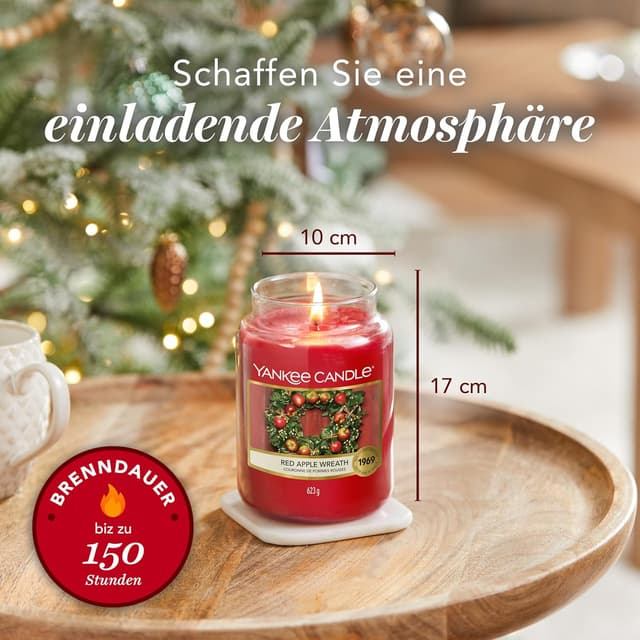 Thumbnail 5 de Yankee Candle Duftkerze Red Apple Wreath Glas