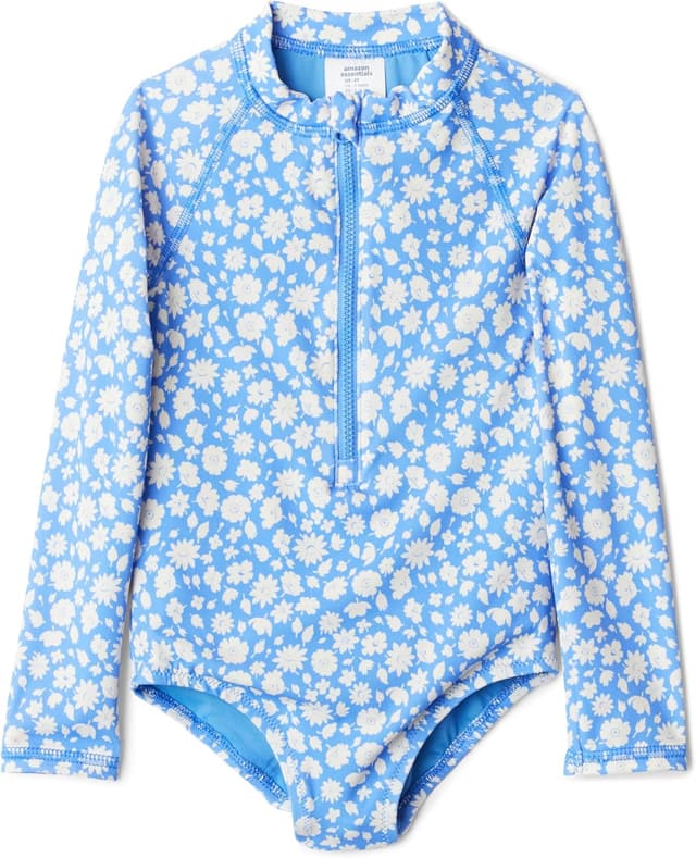 Detalle 2 de Amazon Essentials Fille maillot de bain une pièce rashguard à manches longues
