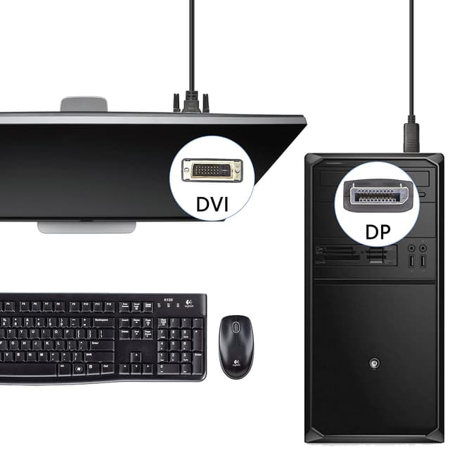 Thumbnail 6 de XMSJSIY DisplayPort to DVI cable 1.8 m 🖥