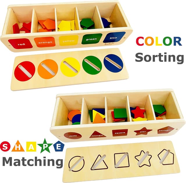 Thumbnail 4 de Dailyfunn Montessori Toys Color & Shape Sorting Box for Toddlers 🎲