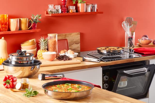 Thumbnail 6 de TEFAL Ingenio Lot de 3 pièces (casseroles 16/20 cm + poignée amovible), empilable, acier inoxydable – Preference L9739302