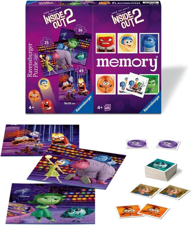 Detalle 2 de Ravensburger Memory® + Puzzle Inside Out 2 in multipack (24, 36 e 49 pezzi)