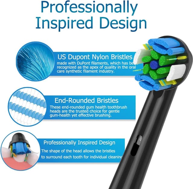 Detalle de Qitizu Braun Oral B toothbrush heads 16 pack