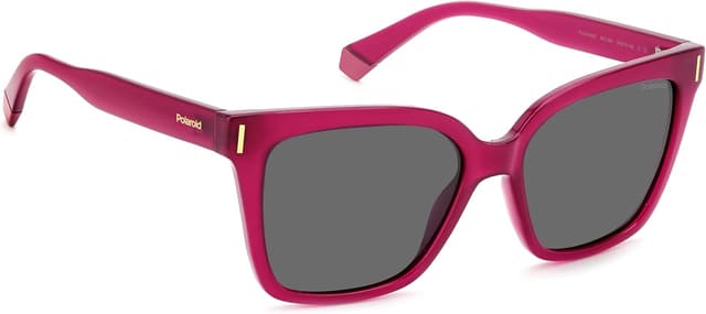 Detalle 2 de Polaroid PLD 6192/S occhiali da donna quadrati fucsia con lente grigio polarizzato