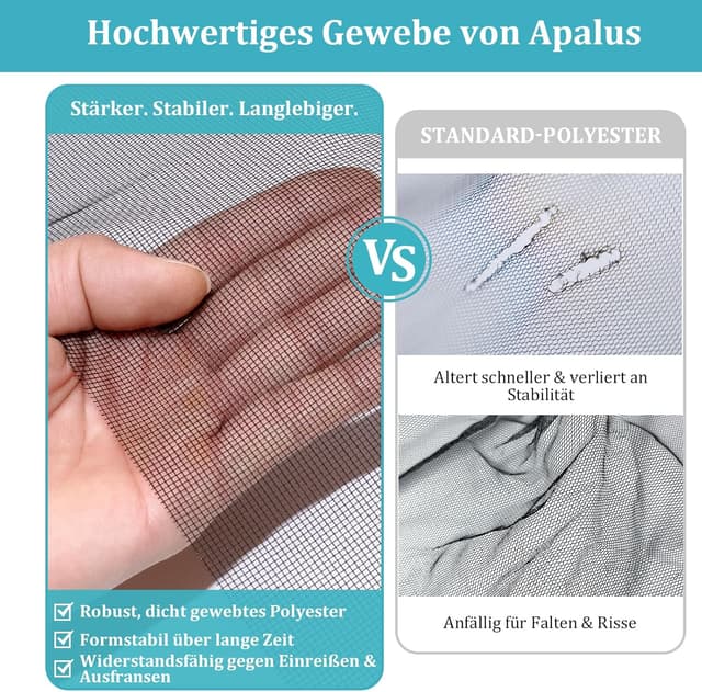 Detalle de Apalus Fliegengitter Fenster 130 x 150 cm