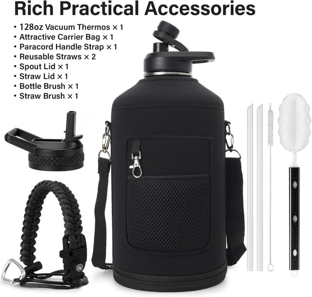 Thumbnail 1 de DYSANKY 1 Gallon Water Bottle Insulated 128 oz