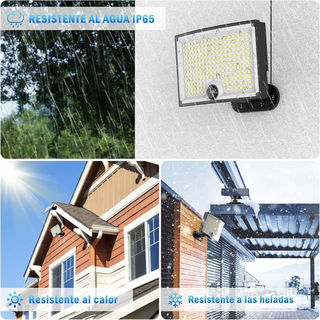 Detalle de KagoLing 202 LED Luces solares impermeables con sensor de movimiento ☀