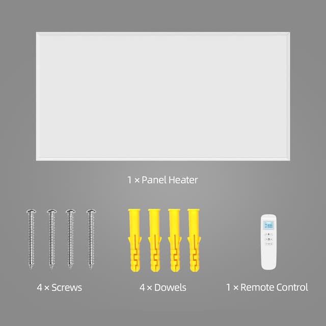 Thumbnail 6 de byecold Riscaldamento a infrarossi da 900 W con termostato, controllo remoto e app WiFi