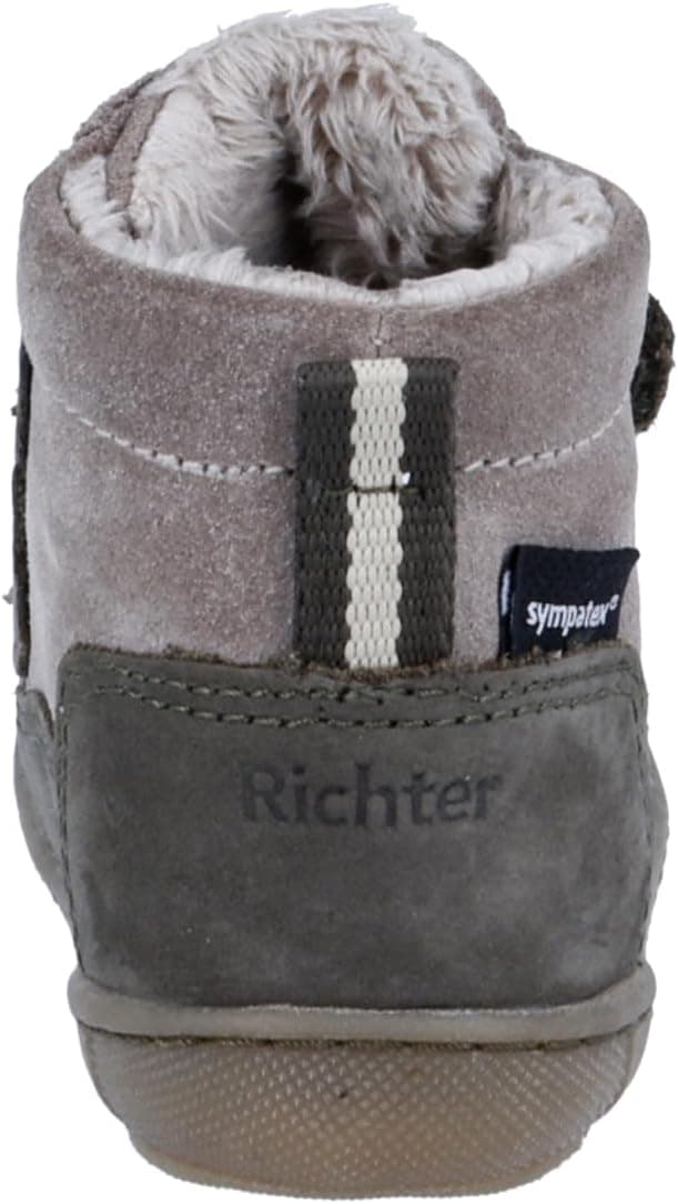 Detalle de Richter Baby-Jungen Maxi Lauflernschuh – mit weichem Leder, herausnehmbarer Einlage und Sohle mit Roll-Off