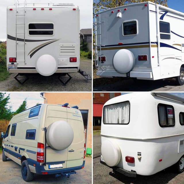 Detalle de YBB Waterproof Reserveradabdeckung – staubdichte Rad-Reifenabdeckung für Jeep, Anhänger, Camper & mehr (Set aus 4)