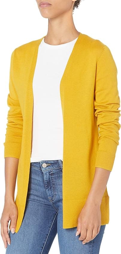 Detalle de Amazon Essentials Jersey Ligero Abierto Mujer Talla Grande