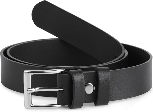 Detalle de Ladeheid Kinder Ledergürtel K1D5 – 2,5 cm breit mit klassischer Schnalle