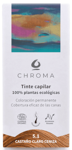 Imagen de Chroma Tinte Capilar Natural Castaño Claro Ceniza 5.1 💇♀ en OfertitasTOP