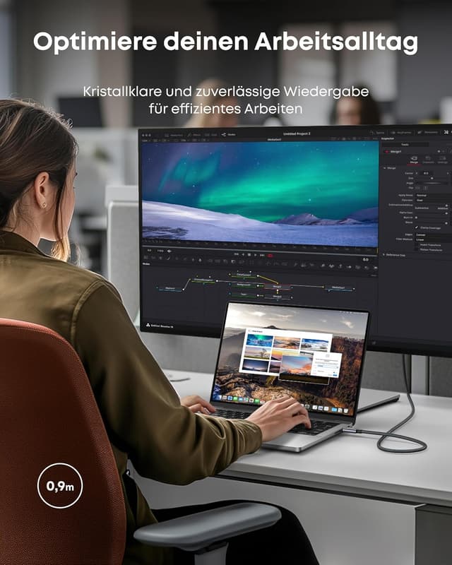 Detalle 2 de Anker HDMI auf USB-C Kabel 90cm 4K@60Hz HDR