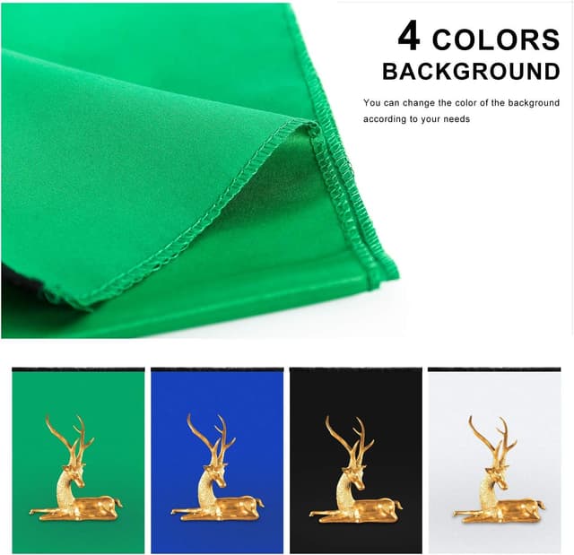 Thumbnail 6 de Konseen Portable Photo Studio Light Box 24"x24"x24" dimmable LED kit with 192 lights and 4 backdrops (UK plug)