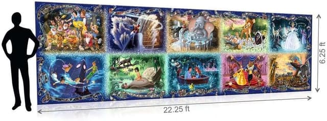Detalle de Ravensburger Puzzle Disney Memorable Moments 40320 da 680 x 192 cm, 14+ anni, 40.000 pezzi