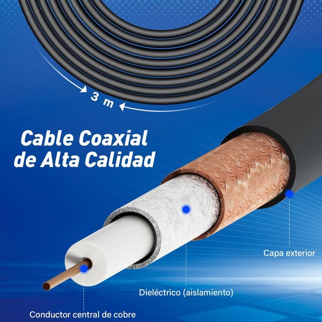 Detalle 2 de Antena TV Interior TDT Portátil HD 4K