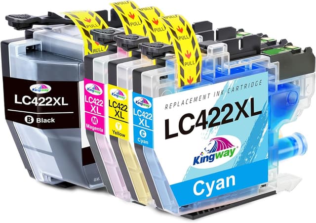 Detalle de KINGWAY LC422XL 4‑Pack Ink Cartridges 🖨