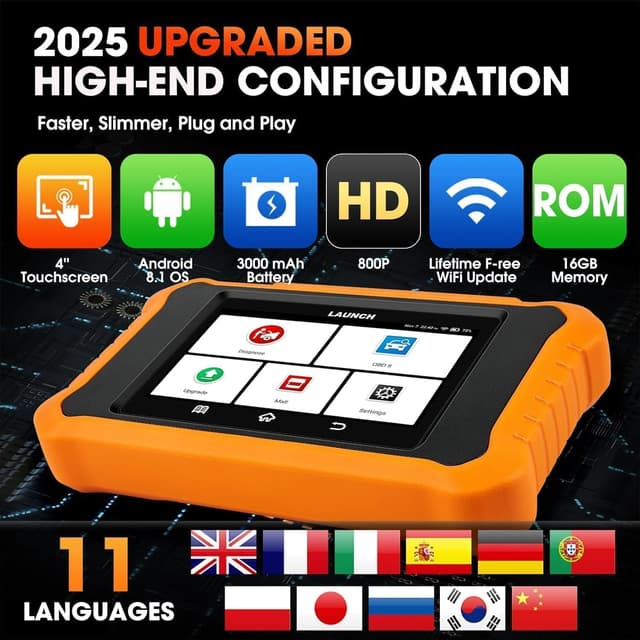 Thumbnail 6 de LAUNCH X431 Elite 2.0 pour BMW/Mini – valise diagnostic auto OBD2 bi-directionnelle, codage ECU et programmation clé