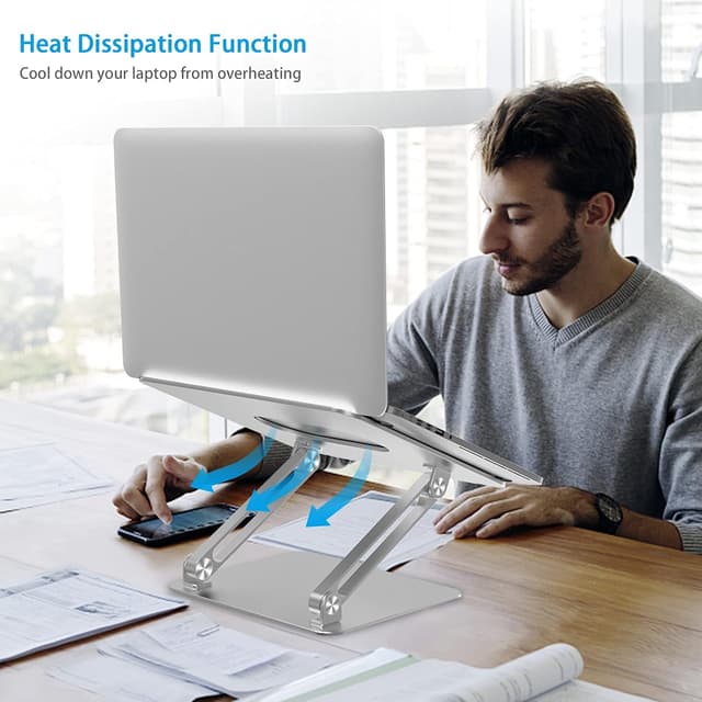 Detalle 2 de BoYata Laptop Stand ergonomic aluminium riser
