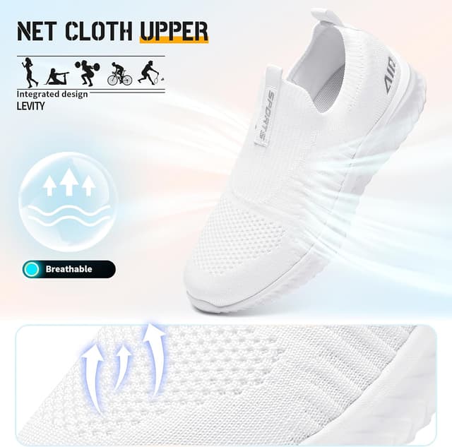 Detalle de Littleplum Basket running femme en textile respirant – sneakers sans fermeture, talon plat