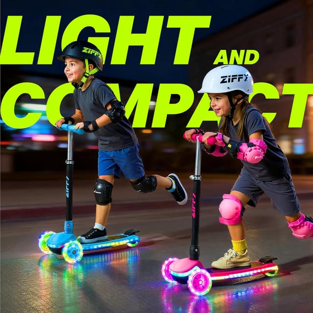 Thumbnail 6 de ZIFFY 3-Wheel Light-Up Scooter 110 lbs 🛴