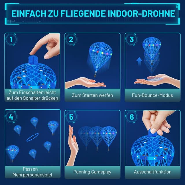 Thumbnail 5 de Fliegender Ball LED Hover Ball