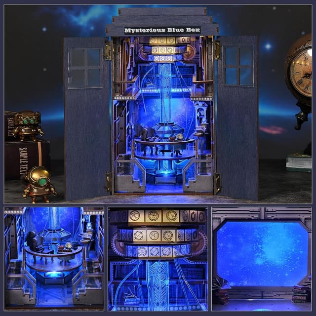 Thumbnail 4 de ETKVR Book Nook Kit 3D Wooden Bookend