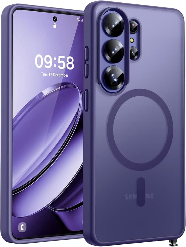 Detalle de TOCOL Magnetic Case for Samsung Galaxy S26 Ultra (6.9-inch) with MagSafe fit, built-in magnetic ring and slim 1.27 mm profile