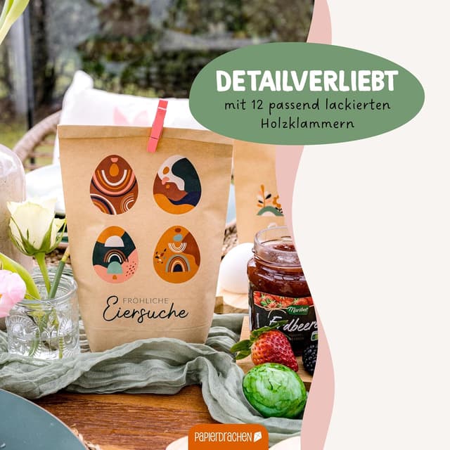 Detalle 2 de Papierdrachen Papierdrachen Oster Tüten Set 6