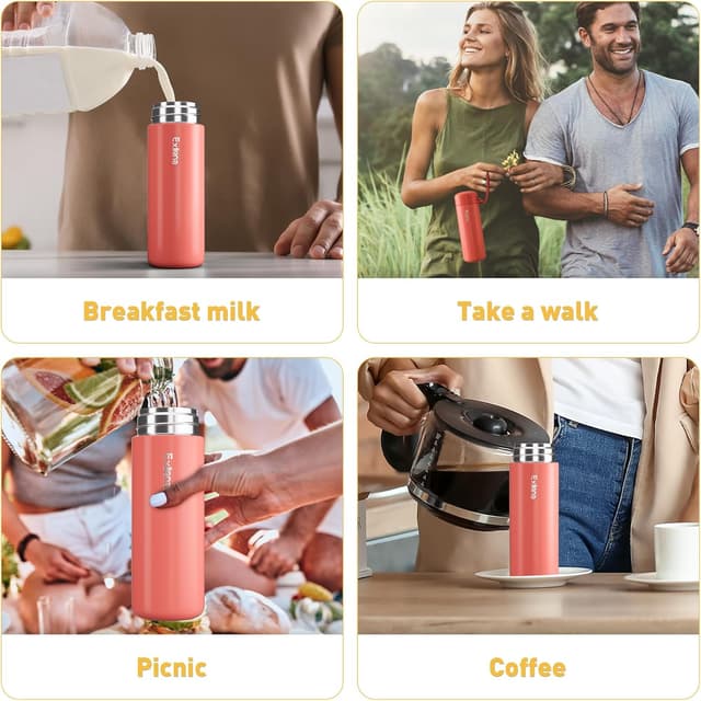 Thumbnail 4 de Exllena Small Flask 200ml coral red