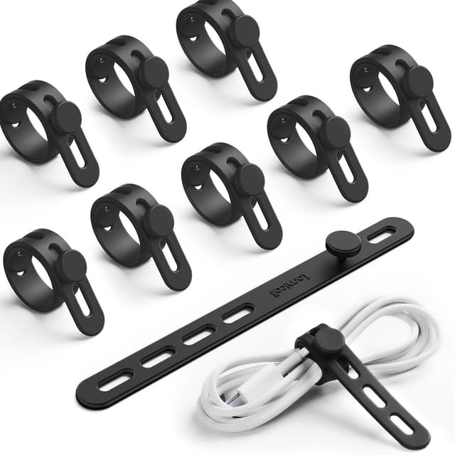 Detalle de Lamicall 10Pack Silicone Cable Ties 13cm