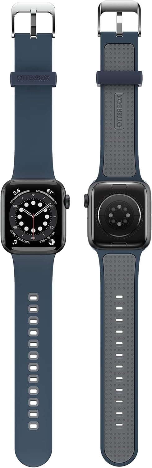 Detalle 2 de OtterBox All Day Watch Band for Apple Watch 40/41/42mm (Blue/Grey) – durable soft-touch silicone replacement strap
